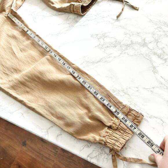 Alice + Olivia Tiana Tan Button-Front Patch-Pocket Jumpsuit Women’s Size 2 - Picture 12 of 14